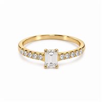 Ringe Idee Preziose dal 1987 Dame in Gelbgold Zircone IP.AK18G/65
